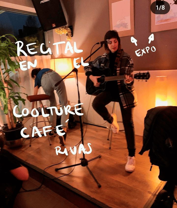 Cartel recital Coolture Café.