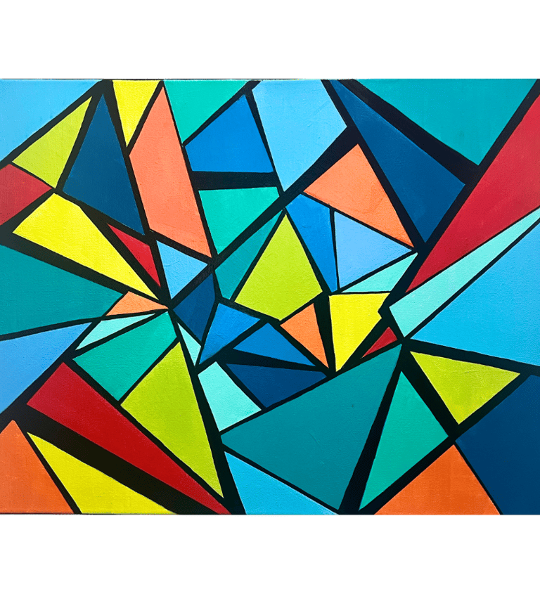 Vibrant Geometric Modern artwork by Frankie Cervantes | Art by Frankie