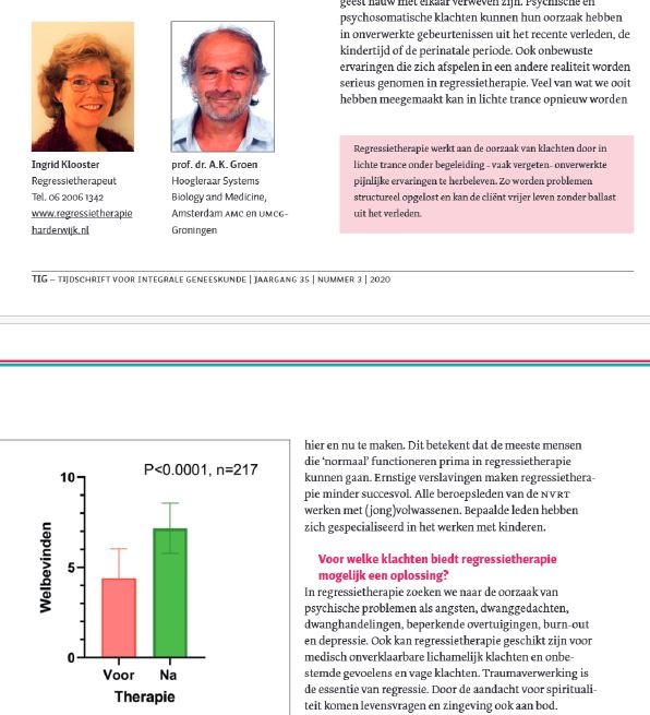 onderzoek regressietherapie