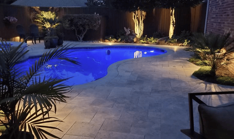 Travertine pool deck sealing