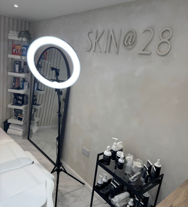 inside of beauty clinic showing clean boutique space