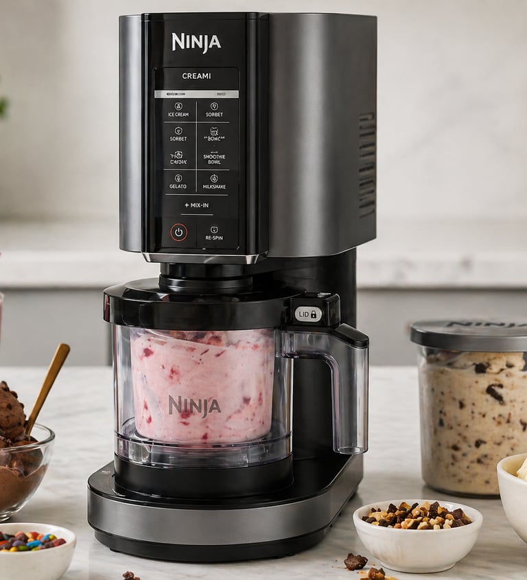 Ninja Creami ice cream maker review healthy dessert maker appliance
