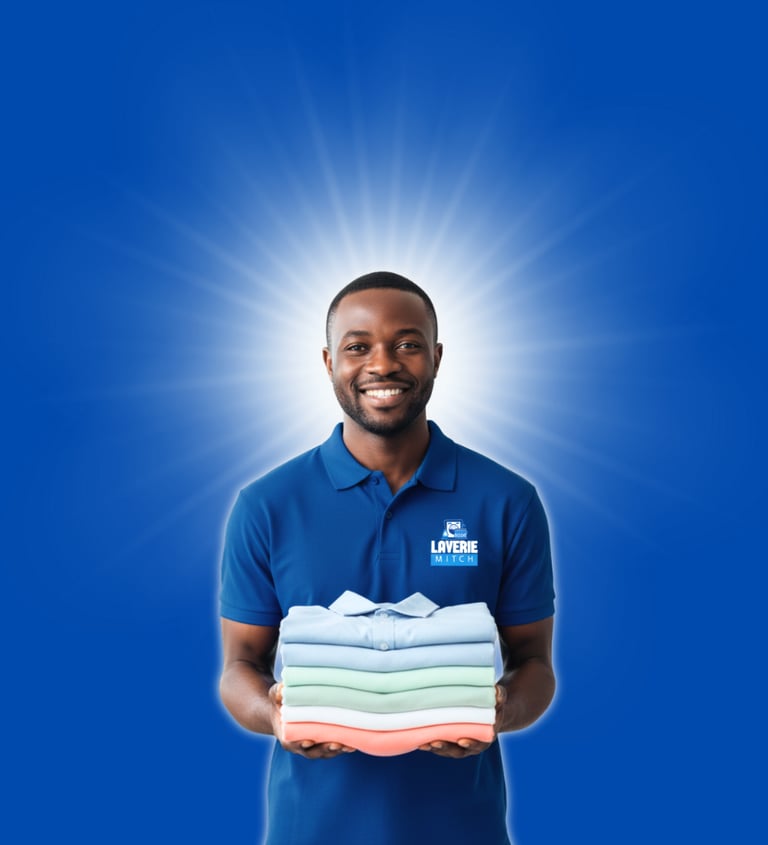 Découvrez Laverie Mitch pour tous vos lavages de vêtements.