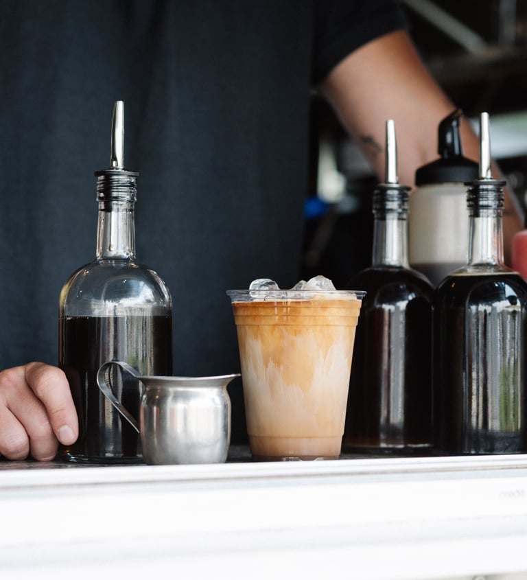 Homemade syrups used in every creative latte ingredient 