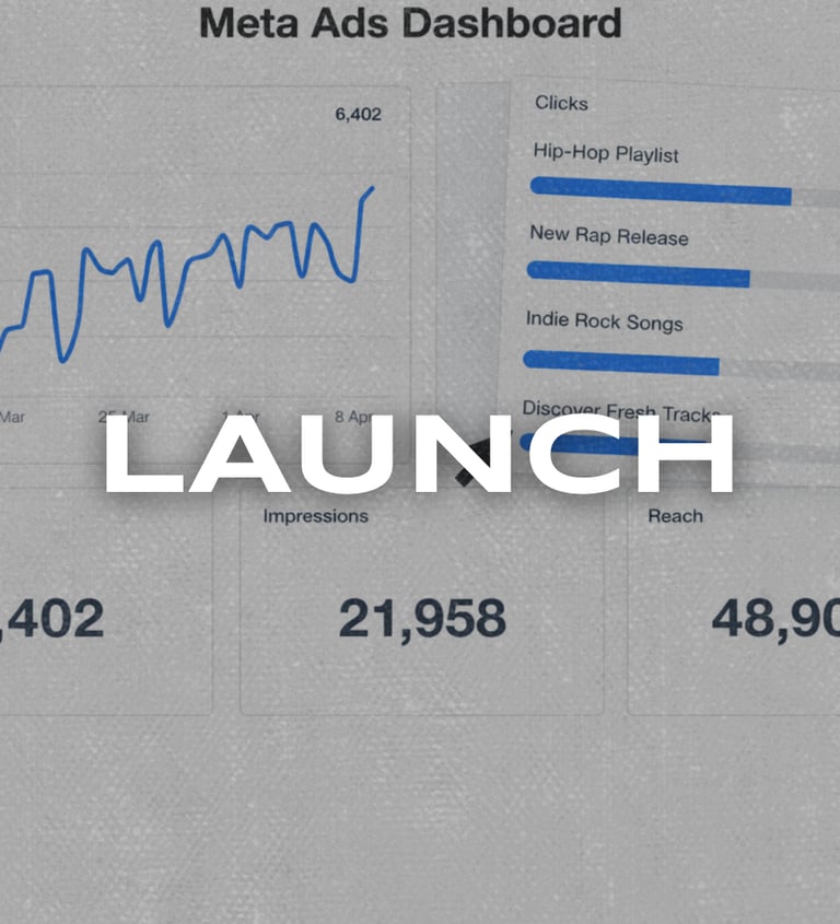 Launch campaign package for new music releases and artist promotion