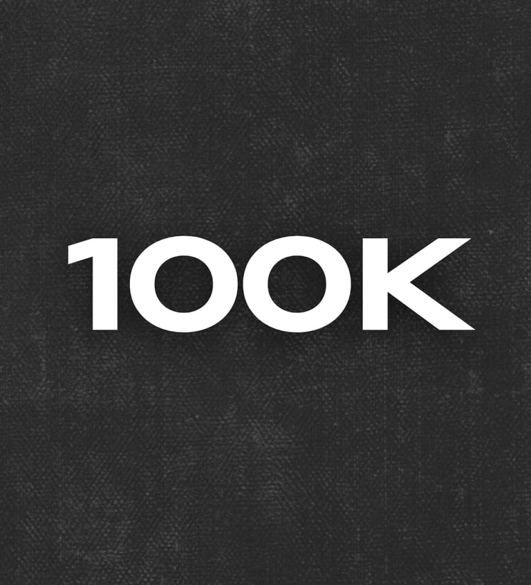 100K content growth guarantee visual for artist promotion campaigns