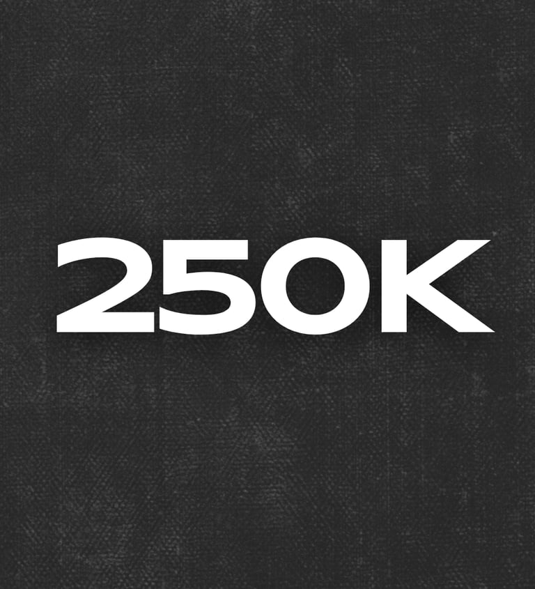 250K content growth guarantee visual for artist promotion campaigns