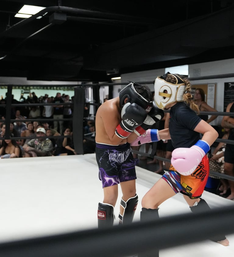 Youth Kickboxing in kona, hawaii