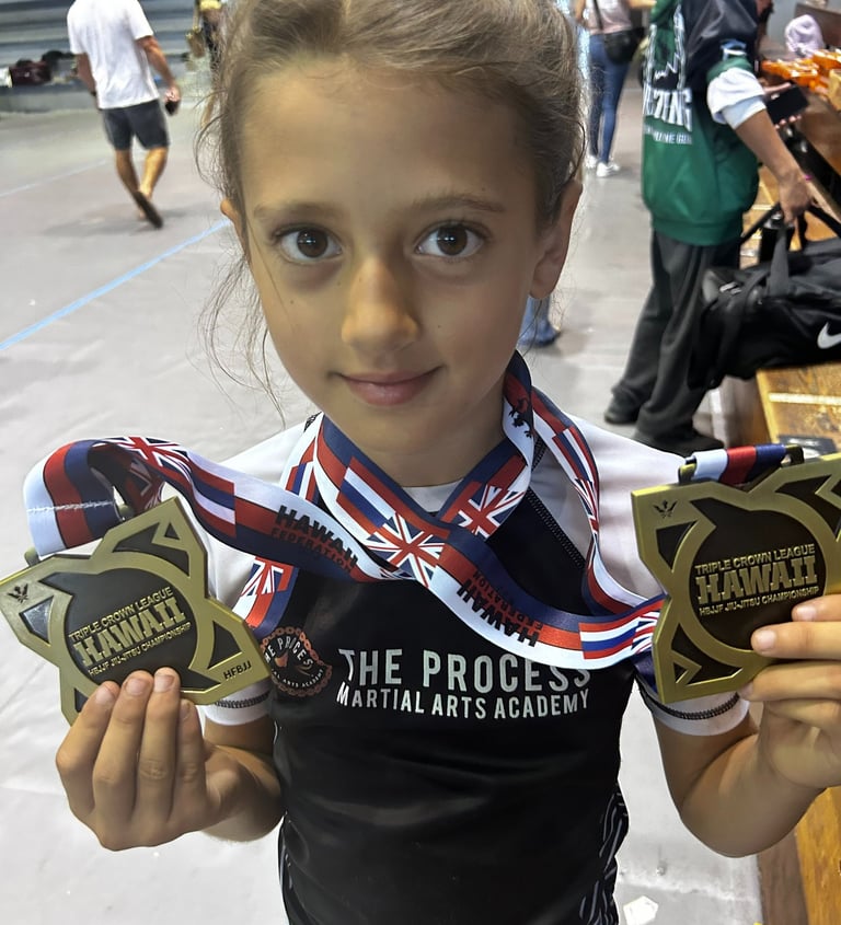 Youth grappling competition match Kona Hawaii athletes