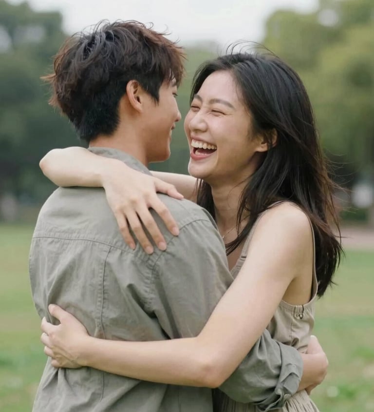a man riding a skateboard down a street next to tall buildings