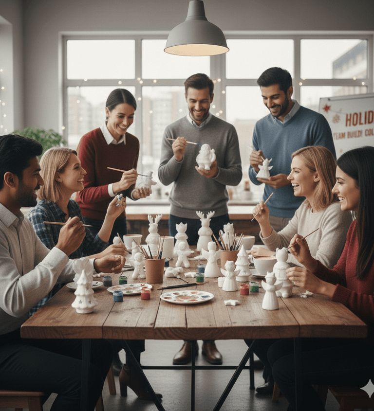 Statue Painting in Corporate events