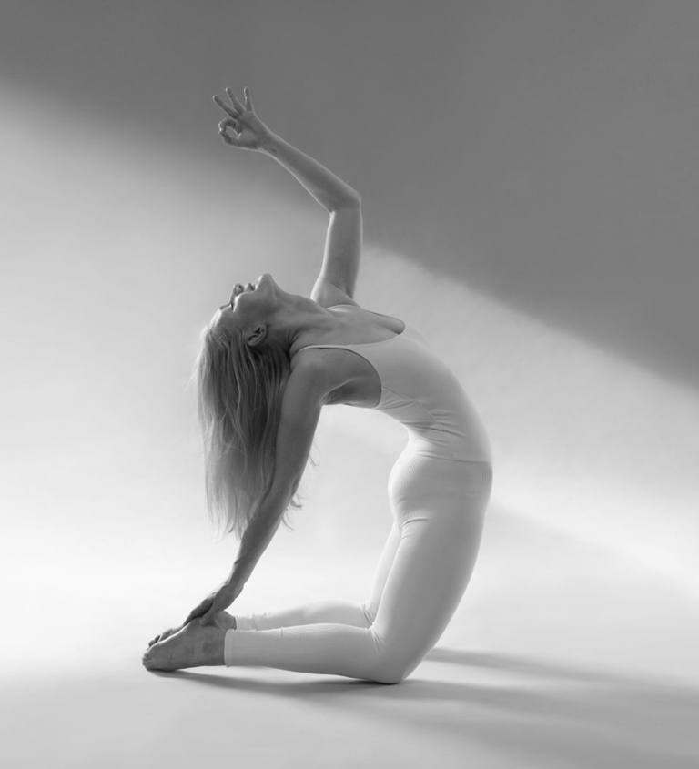 yoga teacher backbend asana