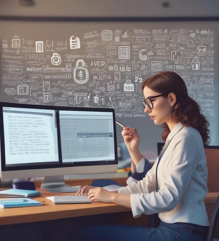 business owner working confidently