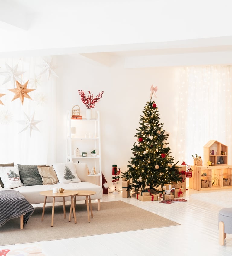 karácsonyi fotózás stúdió család gyerek