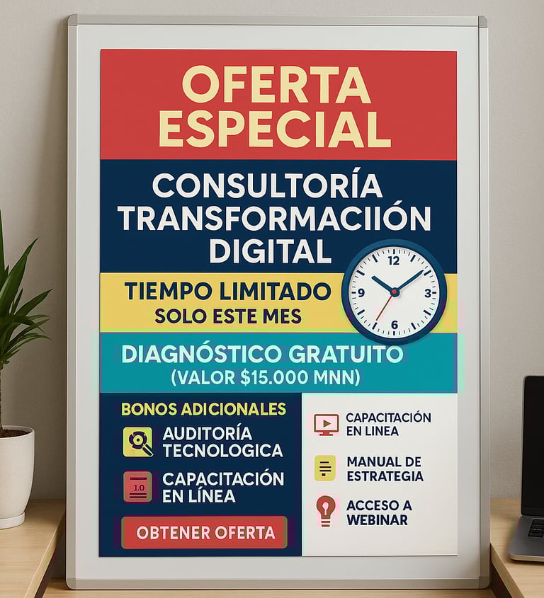 oferta especial consultoria transformacion digital tiempo limitado