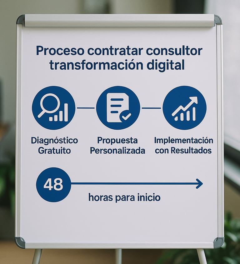 proceso contratar consultor transformacion digital paso a paso