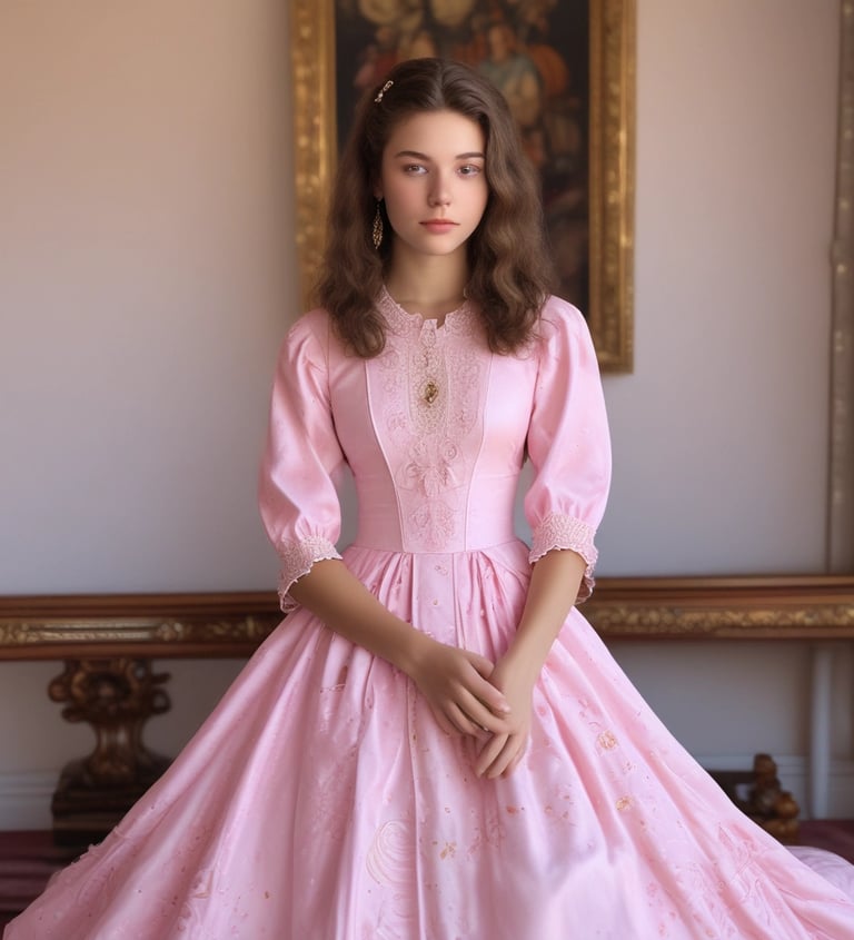 woman swishing her yellow long-sleeved maxi dress