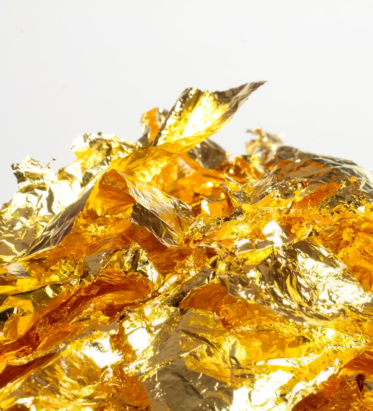 feuilles d'or précieuses