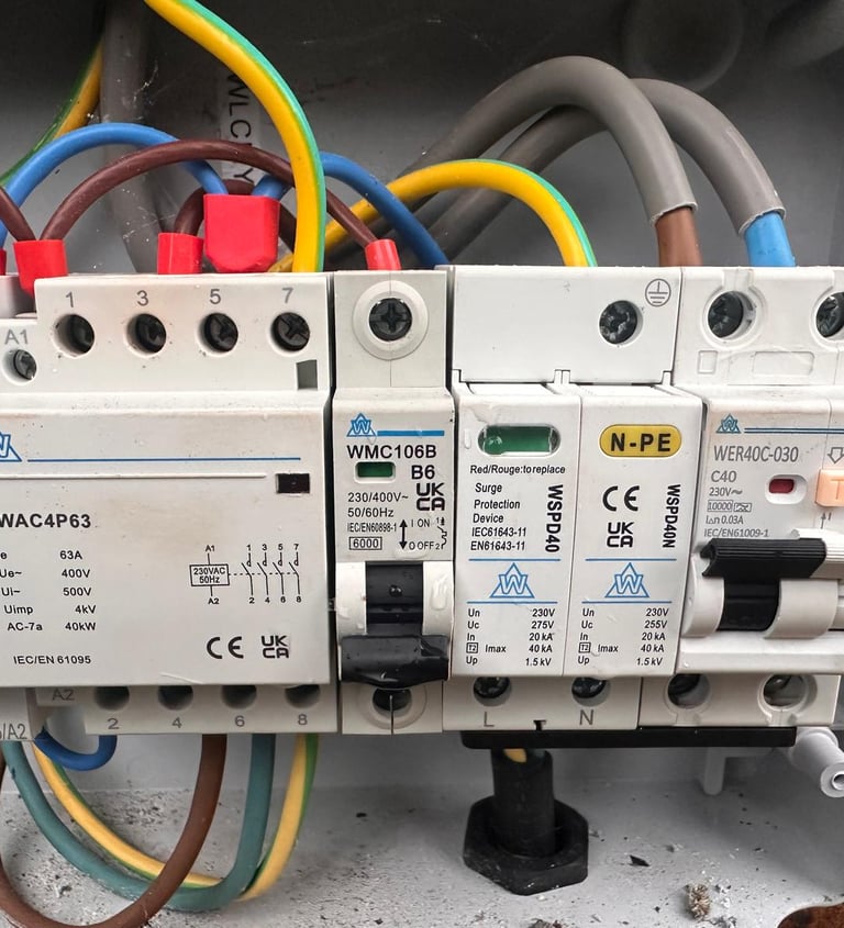 fuse box replacement work in Birmingham safety pin