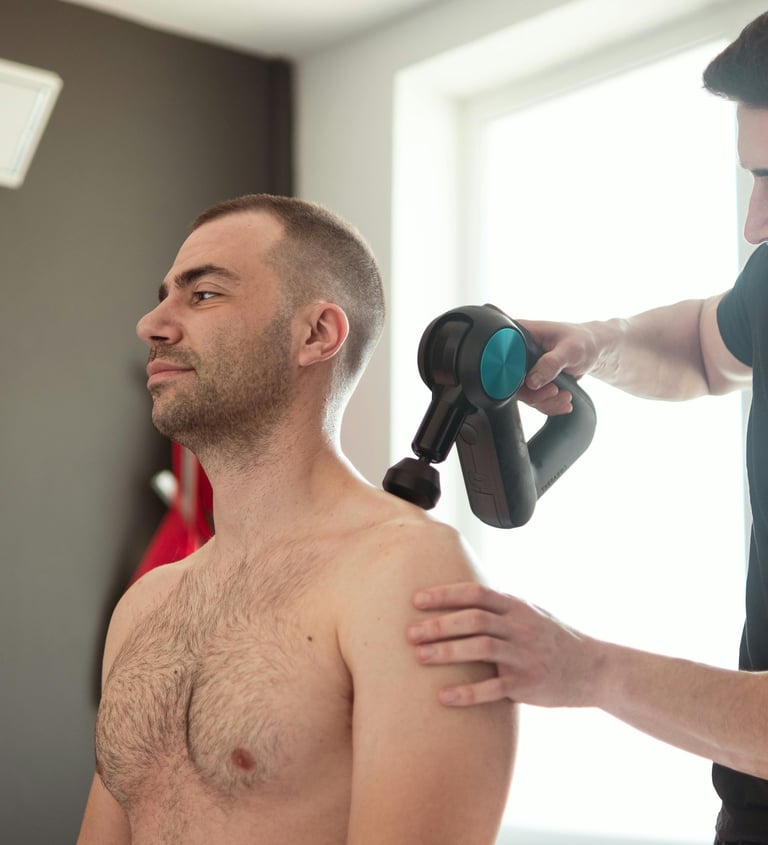 Powerful muscle massage machine designed to ease tension and promote recovery