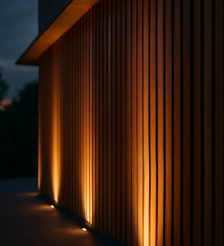 warm architectural spotlight