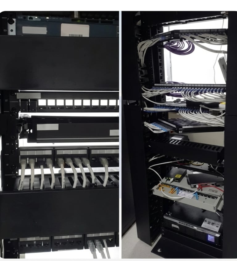 Punto de red y terminación de cableado estructurado