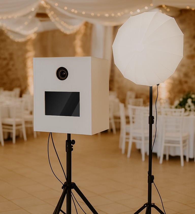 Fotobox-Setup von BSF-Fotobox auf Hochzeit in Pforzheim, Enzkreis und Umgebung