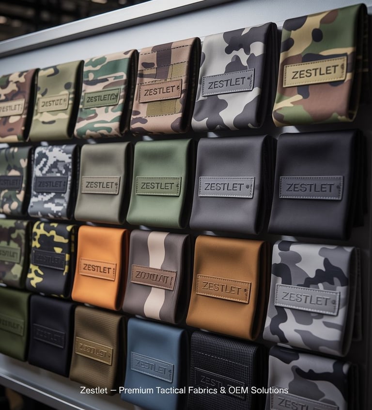 a display of military style wallets and wallets