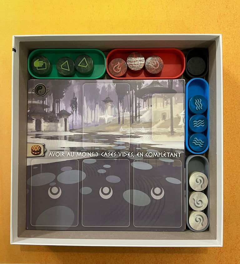 Insert 3D pour Mythologies avec rangements pour cartes, jetons et accessoires