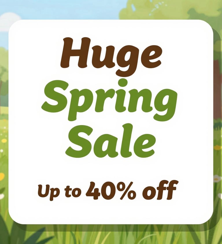 Huge Spring Sale on Amazon - Up to 40% Off