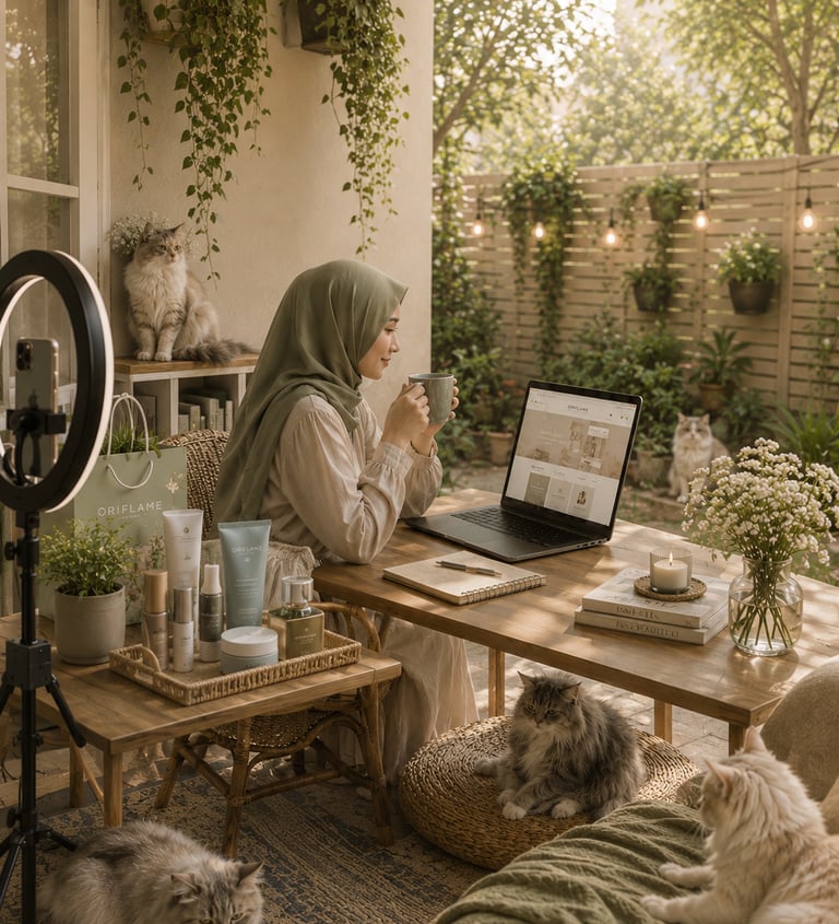 Kerja Di Rumah Mengerjakan Bisnis Oriflame Secara Online