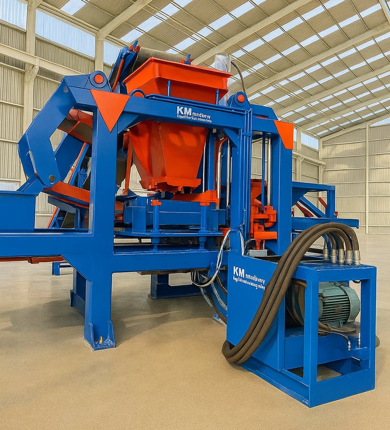 km mughal concrete block making machine model p2