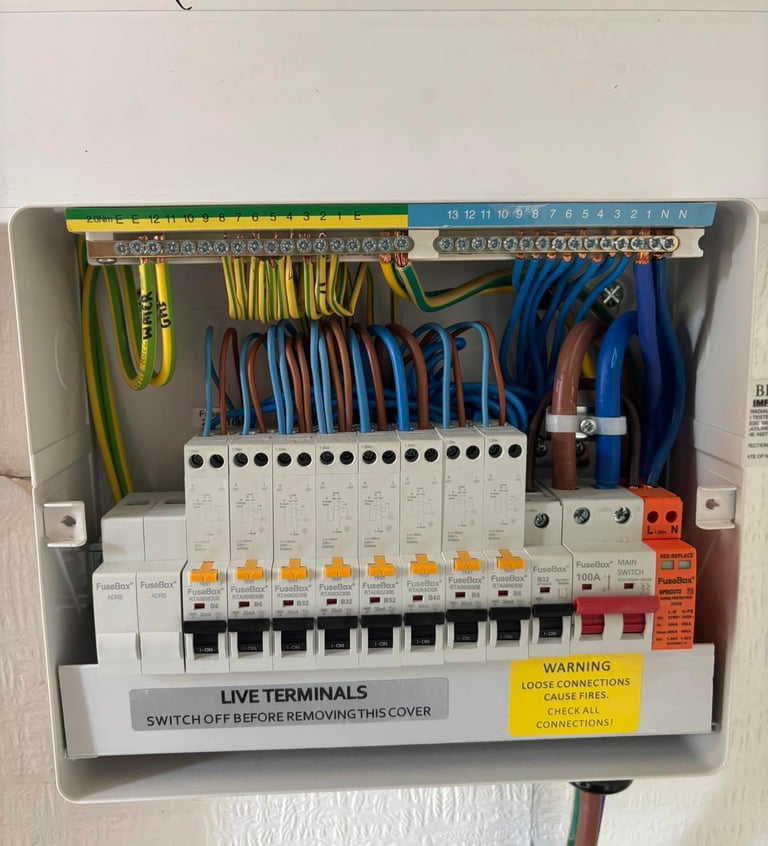 new fuse board fitted Newcastle property