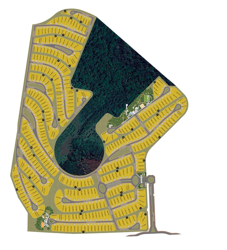 Mapa condomínio Aldeia das Brisas