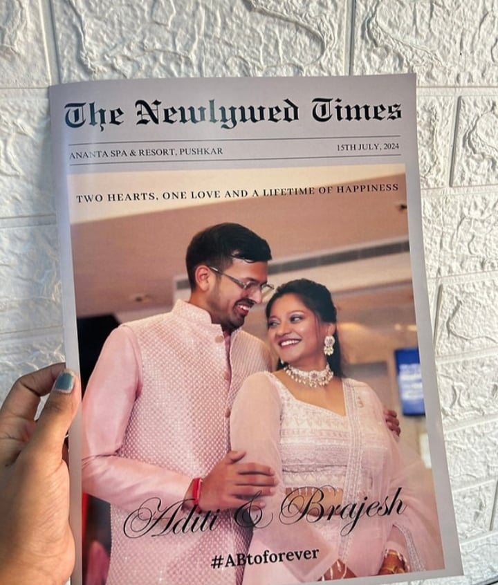Wedding Newspaper by Geet Events