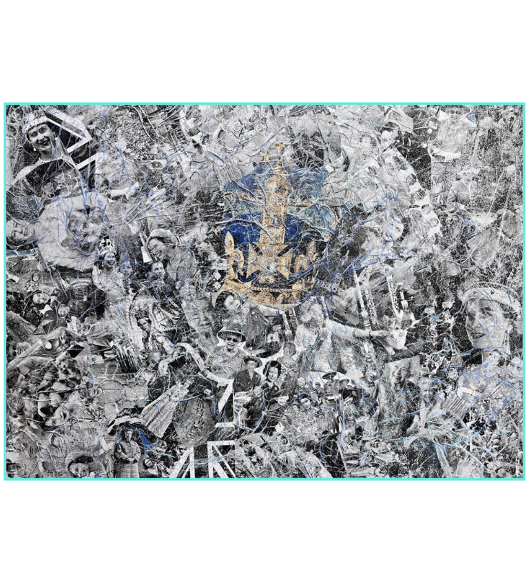 Homage to Queen Elizabeth - Art by Frankie - Textured Magical art