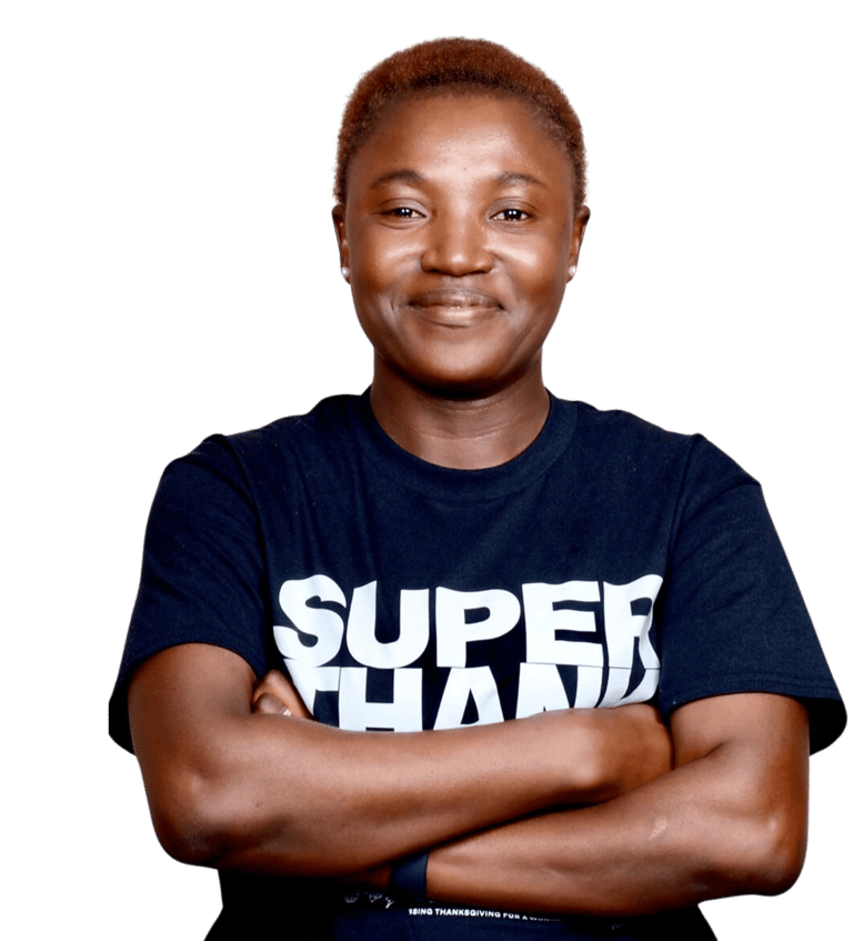 a woman with a black shirt - Image of the founder of Radiant Side:  Mrs. Olufunmilayo Olaomo