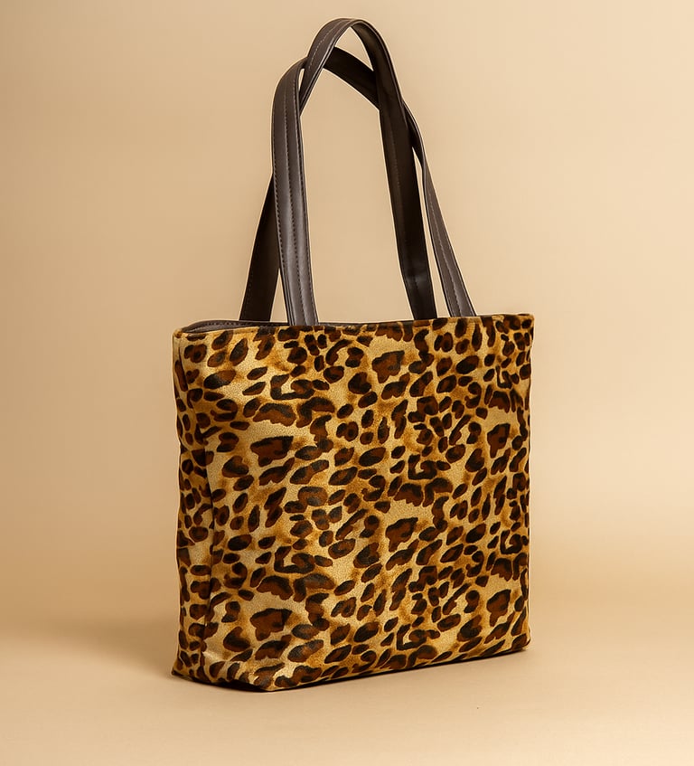 Golden velvet tote bag - vegan luxury handbag for women