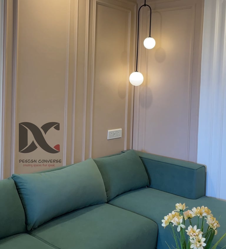 Wall at the Sofa Back Designed By Team Design Converse