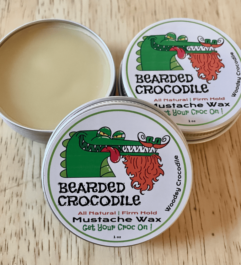 Bearded Crocodile Beard Company mustache wax 1