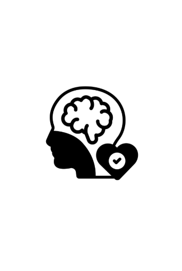 A vector of a brain and heart to represent passion