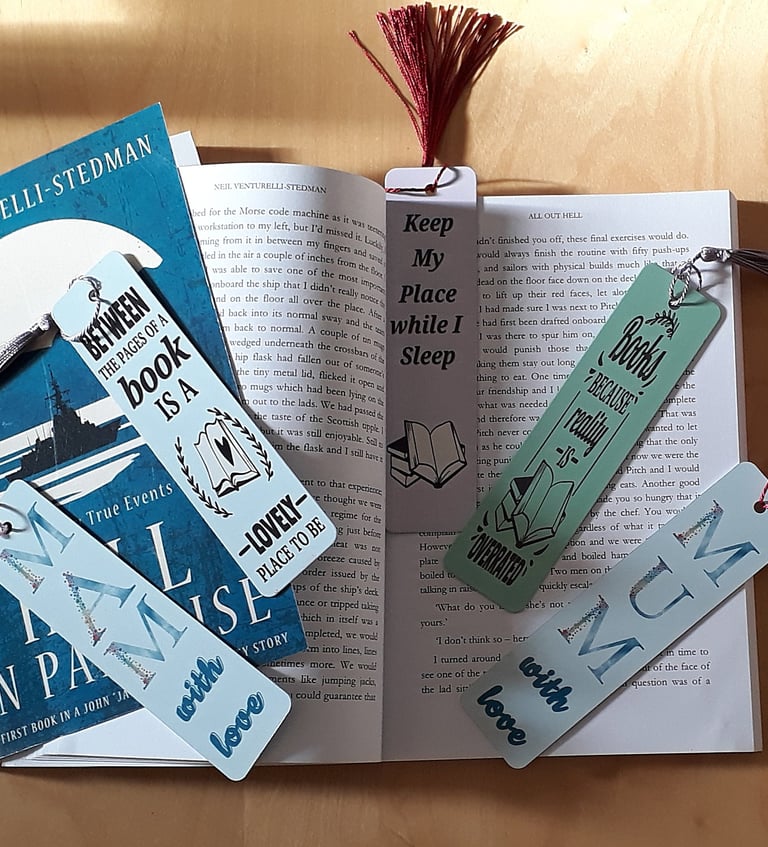 printed aluminium bookmarks for sale