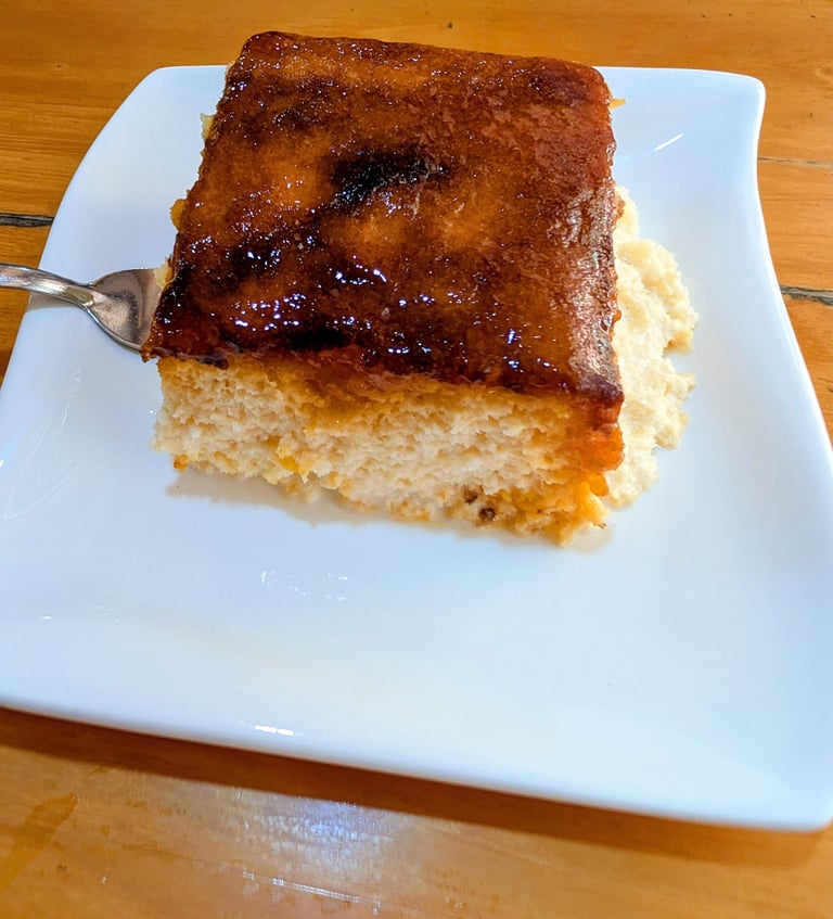Trileçe, three milks cake from Tako Mako Cafe in Skopje North Macedonia 