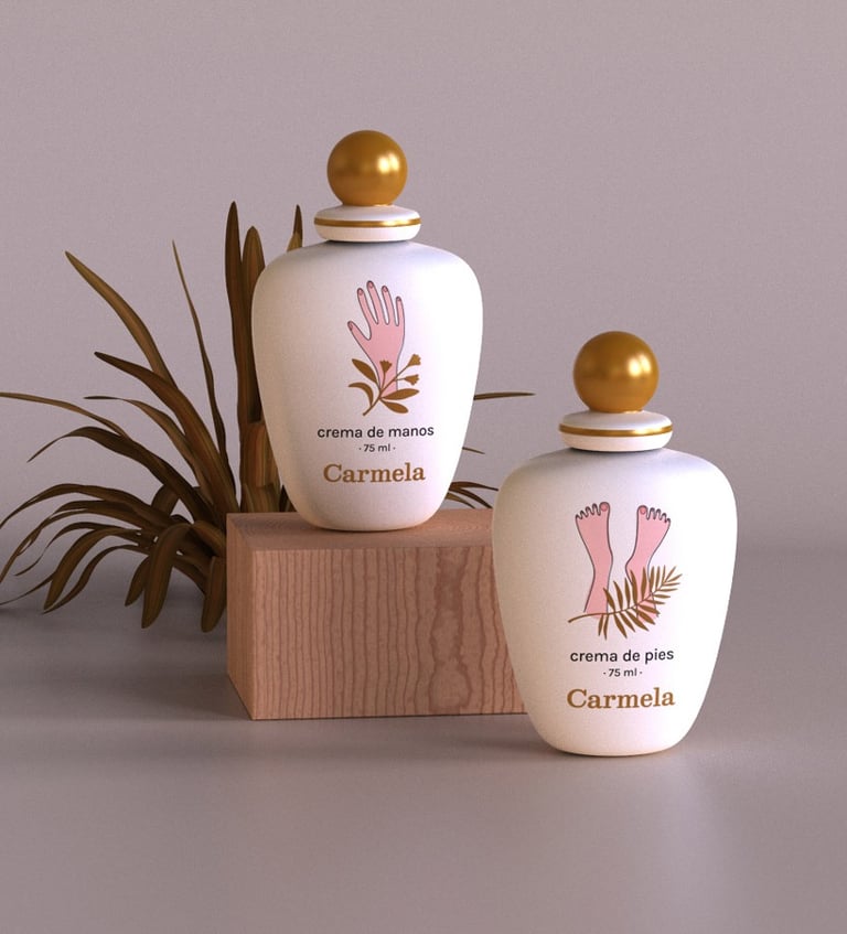 Cosméticos Carmela - Packaging