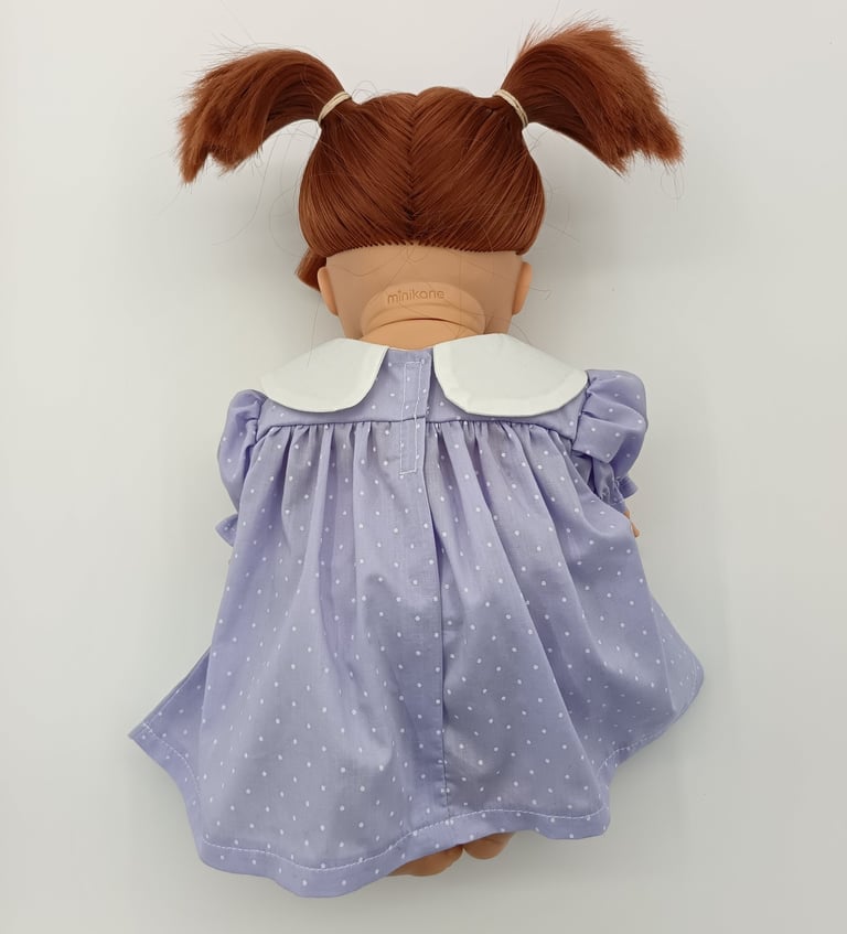 Back view of lilac dress