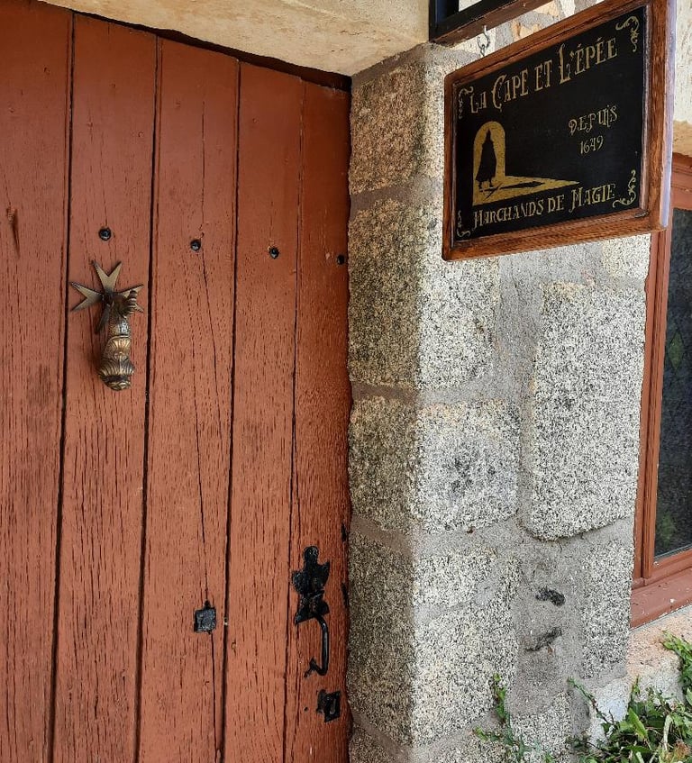 La porte d'entrée de la salle d'évasion