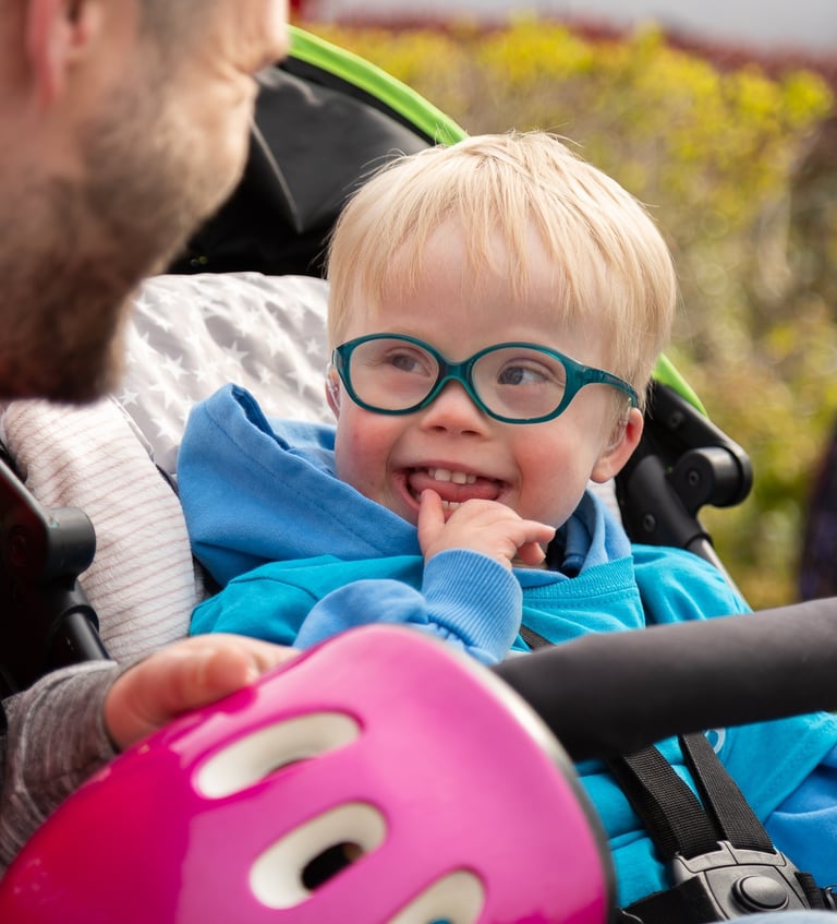 young child in pram