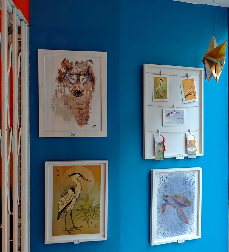 Devanture vitrée face à la boutique Julid'y Illustration 