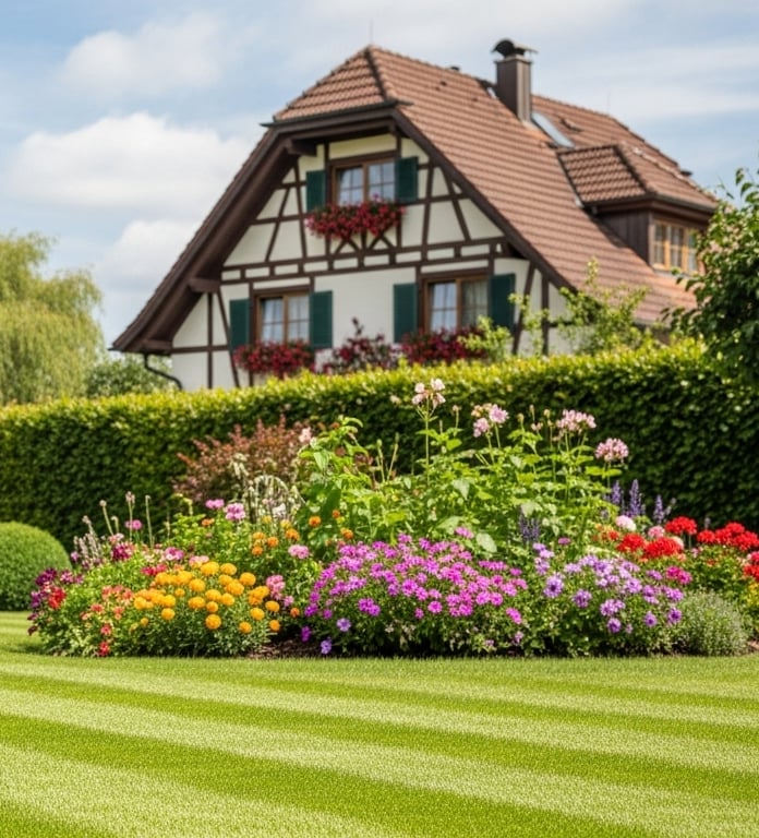 Gartenpflege in Eschenbach – Rasenpflege, Heckenschnitt und saubere Grünflächen.