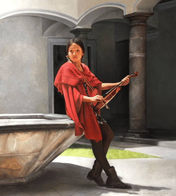 Contemporary Latin American figurative painting showcasing realism, cultural identity, human figure